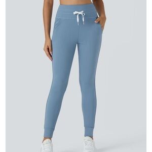 Halara SoftlyZero High Waisted Pocket Plain Full Length Joggers Medium Petite